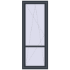Ціноутворення Балконні двері 800x2100 мм REHAU SYNEGO MD ANTHRACITE_GREY_STRUKTURAL з двох сторін