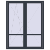 Ціноутворення Балконні двері 1550x2000 мм REHAU Euro 60 ANTHRACITE_GREY_STRUKTURAL з двох сторін