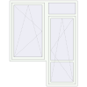 Ціноутворення Балконні двері 1750x2200 мм REHAU Euro 70 Білий (RAL 9016) з двох сторін