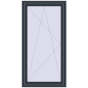 Ціноутворення Балконні двері 900x1750 мм REHAU Euro 60 ANTHRACITE_GREY_STRUKTURAL з двох сторін