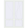 Ціноутворення Балконні двері 1500x2100 мм REHAU Euro 70 Білий (RAL 9016) з двох сторін