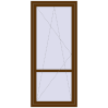 Ціноутворення Балконні двері 900x2050 мм REHAU Euro 70 WALNUT ззовні