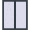 Ціноутворення Балконні двері 2060x2400 мм REHAU SYNEGO MD ANTHRACITE_GREY_STRUKTURAL ззовні