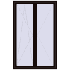 Ціноутворення Балконні двері 1400x2200 мм REHAU Euro 70 BLACK_BROWN ззовні