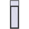 Ціноутворення Балконні двері 800x2500 мм REHAU Euro 70 ANTHRACITE_GREY_GLATT з двох сторін