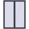 Ціноутворення Балконні двері 1770x2320 мм REHAU SYNEGO MD ANTHRACITE_GREY_STRUKTURAL з двох сторін
