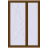 Ціноутворення Балконні двері 1450x2150 мм REHAU Euro 70 WALNUT ззовні