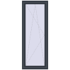 Ціноутворення Балконні двері 800x2100 мм REHAU Euro 70 ANTHRACITE_GREY_STRUKTURAL з двох сторін