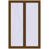 Ціноутворення Балконні двері 1400x2100 мм REHAU Euro 60 WALNUT з двох сторін