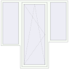 Ціноутворення Балконні двері 2024x2050 мм REHAU SYNEGO MD Білий (RAL 9016) з двох сторін