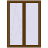 Ціноутворення Балконні двері 1500x2100 мм REHAU Euro 70 WALNUT з двох сторін