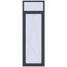 Ціноутворення Балконні двері 800x2400 мм REHAU Euro 70 ANTHRACITE_GREY_STRUKTURAL з двох сторін
