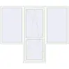 Ціноутворення Балконні двері 2400x2000 мм REHAU Euro 60 Білий (RAL 9016) з двох сторін