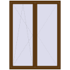 Ціноутворення Балконні двері 1600x2200 мм REHAU Euro 70 WALNUT з двох сторін