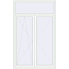 Ціноутворення Балконні двері 1500x2400 мм REHAU Euro 60 Білий (RAL 9016) з двох сторін
