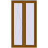 Ціноутворення Балконні двері 1120x2100 мм REHAU Euro 60 GOLDEN OAK з двох сторін