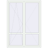 Ціноутворення Балконні двері 1500x2100 мм REHAU Euro 70 Білий (RAL 9016) з двох сторін