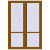 Ціноутворення Балконні двері 1500x2150 мм REHAU Euro 70 GOLDEN OAK ззовні