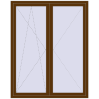Ціноутворення Балконні двері 1600x2000 мм REHAU Euro 70 WALNUT з двох сторін
