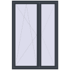 Ціноутворення Балконні двері 1450x2150 мм REHAU Euro 70 ANTHRACITE_GREY_STRUKTURAL ззовні