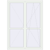Ціноутворення Балконні двері 1500x2100 мм REHAU Euro 60 Білий (RAL 9016) з двох сторін