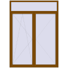 Ціноутворення Балконні двері 1750x2400 мм REHAU Euro 70 GOLDEN OAK ззовні