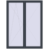 Ціноутворення Балконні двері 1800x2400 мм REHAU Euro 70 ANTHRACITE_GREY_STRUKTURAL з двох сторін