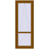 Ціноутворення Балконні двері 760x2002 мм REHAU Euro 70 GOLDEN OAK ззовні