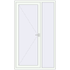 Ціноутворення Вхідні двері 1300x2180 мм REHAU Euro-Design 60 Білий (RAL 9016) з двох сторін