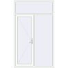Ціноутворення Вхідні двері 1500x2500 мм REHAU SYNEGO Білий (RAL 9016) з двох сторін