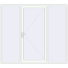 Ціноутворення Вхідні двері 2500x2200 мм REHAU Brillant-Design Білий (RAL 9016) з двох сторін