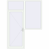 Ціноутворення Вхідні двері 2000x2800 мм REHAU SYNEGO Білий (RAL 9016) з двох сторін