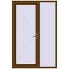 Ціноутворення Вхідні двері 1400x2100 мм REHAU Euro-Design 60 WALNUT з двох сторін