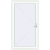 Ціноутворення Вхідні двері 1170x2170 мм REHAU Euro-Design 60 Білий (RAL 9016) з двох сторін