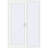 Ціноутворення Вхідні двері 1500x2200 мм REHAU SYNEGO Білий (RAL 9016) з двох сторін