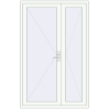 Ціноутворення Вхідні двері 1400x2200 мм REHAU Euro-Design 60 Білий (RAL 9016) з двох сторін