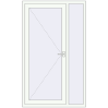 Ціноутворення Вхідні двері 1200x2000 мм REHAU Brillant-Design Білий (RAL 9016) з двох сторін
