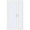 Ціноутворення Вхідні двері 1200x2200 мм REHAU Euro-Design 60 Білий (RAL 9016) з двох сторін
