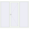 Ціноутворення Вхідні двері 2300x2150 мм REHAU Brillant-Design Білий (RAL 9016) з двох сторін