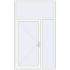 Ціноутворення Вхідні двері 1500x2500 мм REHAU Euro-Design 60 Білий (RAL 9016) з двох сторін