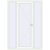 Ціноутворення Вхідні двері 1600x2300 мм REHAU Euro-Design 60 Білий (RAL 9016) з двох сторін