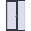 Ціноутворення Вхідні двері 1550x2400 мм REHAU SYNEGO ANTHRACITE_GREY_STRUKTURAL з двох сторін
