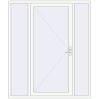 Ціноутворення Вхідні двері 1850x2200 мм REHAU Euro-Design 60 Білий (RAL 9016) з двох сторін