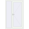 Ціноутворення Вхідні двері 1200x1900 мм REHAU Euro-Design 60 Білий (RAL 9016) з двох сторін
