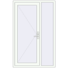 Ціноутворення Вхідні двері 1200x1900 мм REHAU Euro-Design 60 Білий (RAL 9016) з двох сторін