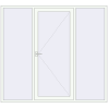 Ціноутворення Вхідні двері 2300x2100 мм REHAU Brillant-Design Білий (RAL 9016) з двох сторін
