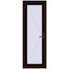 Ціноутворення Вхідні двері 700x2000 мм REHAU Euro-Design 60 BLACK_BROWN з двох сторін