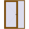 Ціноутворення Вхідні двері 1600x2200 мм REHAU Euro-Design 60 GOLDEN OAK ззовні