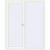 Ціноутворення Вхідні двері 1791x2245 мм REHAU Euro-Design 60 Білий (RAL 9016) з двох сторін