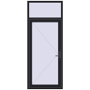 Ціноутворення Вхідні двері 1000x2500 мм REHAU Euro-Design 60 BLACK_ULTI-MATT з двох сторін